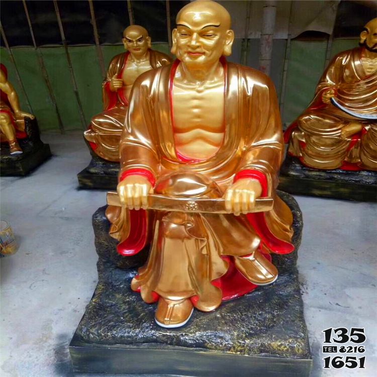 十八羅漢雕塑-玻璃鋼彩繪戶外寺廟景區十八羅漢雕塑 十八羅漢雕塑-玻璃鋼彩繪戶外寺廟景區十八羅漢雕塑