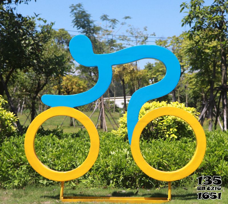 自行車雕塑-剪影自行車人物公園玻璃鋼園林景觀運動小品雕塑 自行車雕塑-剪影自行車人物公園玻璃鋼園林景觀運動小品雕塑高清圖片