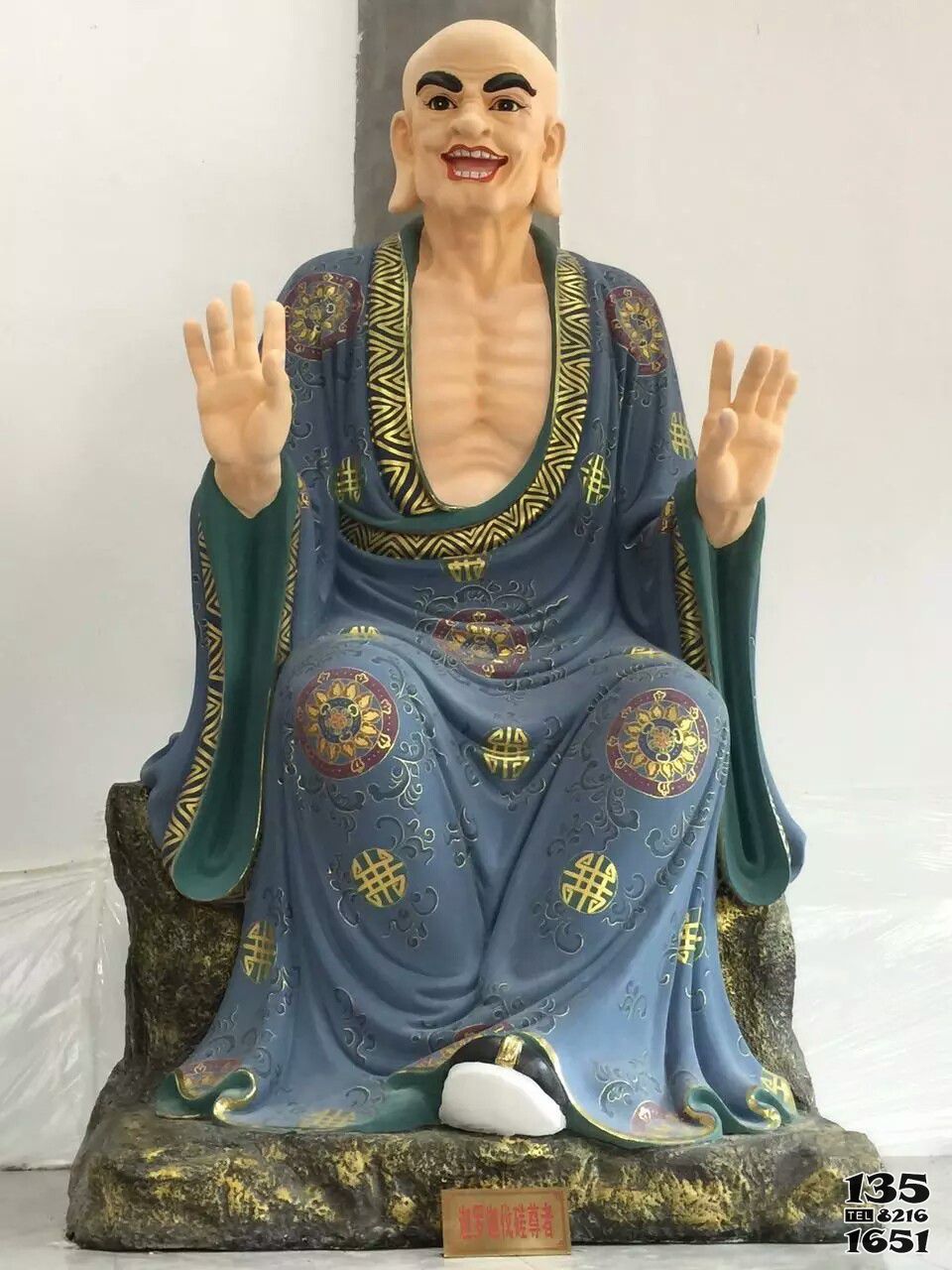 十八羅漢雕塑-寺廟景區樹脂彩繪佛像菩薩十八羅漢雕塑 十八羅漢雕塑-寺廟景區樹脂彩繪佛像菩薩十八羅漢雕塑高清圖片
