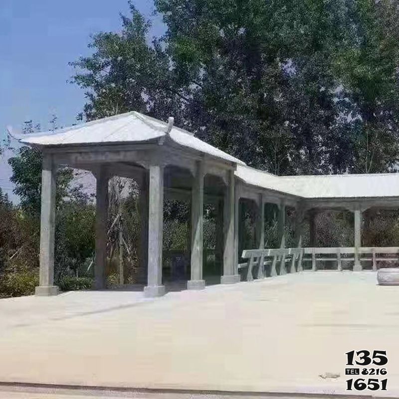 涼亭雕塑-醫院花園擺放青石仿古長廊座椅涼亭雕塑 涼亭雕塑-醫院花園擺放青石仿古長廊座椅涼亭雕塑