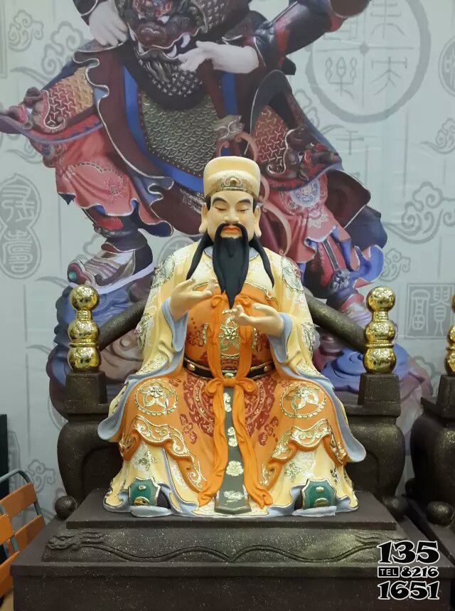 財神雕塑-寺廟玻璃鋼彩繪神佛菩薩財神雕塑 財神雕塑-寺廟玻璃鋼彩繪神佛菩薩財神雕塑高清圖片