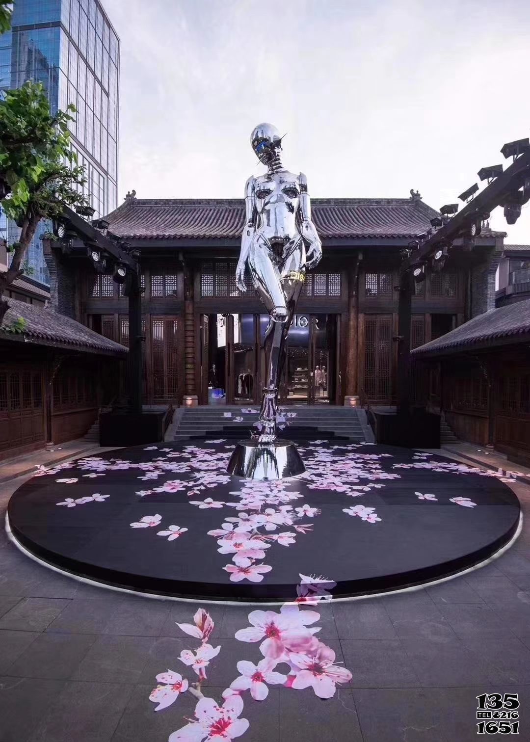 女孩雕塑-不銹鋼大型城市景觀人物景觀不銹鋼鏡面抽象女孩雕塑 女孩雕塑-不銹鋼大型城市景觀人物景觀不銹鋼鏡面抽象女孩雕塑
