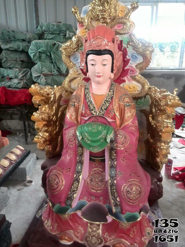 王母娘娘雕塑-玻璃鋼彩繪寺院王母娘娘雕塑 王母娘娘雕塑-玻璃鋼彩繪寺院王母娘娘雕塑高清圖片
