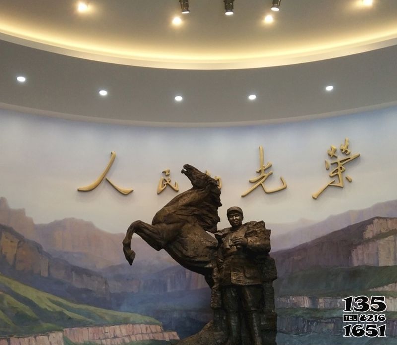 朱德雕塑-景區人物景觀銅雕朱德雕塑