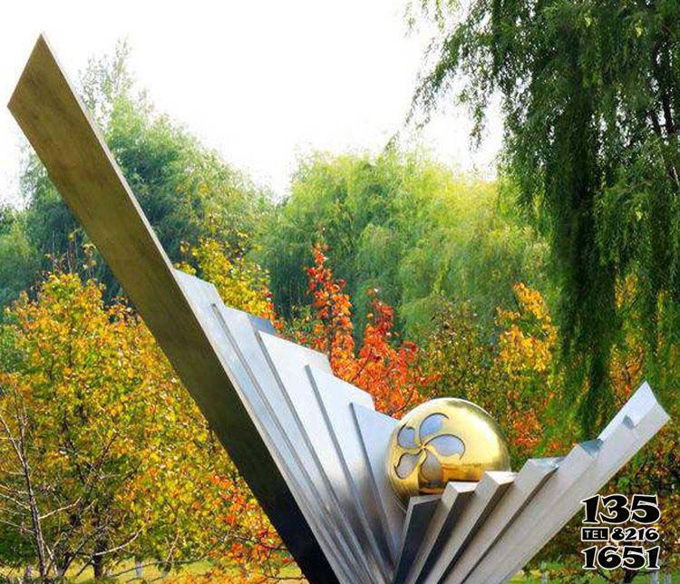翅膀雕塑-公園創意抽象白鋼城市裝飾藝術翅膀雕塑 翅膀雕塑-公園創意抽象白鋼城市裝飾藝術翅膀雕塑高清圖片