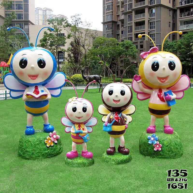 蜜蜂雕塑-幼兒園公園廣場(chǎng)卡通蜜蜂一家玻璃鋼蜜蜂雕塑 蜜蜂雕塑-幼兒園公園廣場(chǎng)卡通蜜蜂一家玻璃鋼蜜蜂雕塑