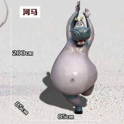 河馬雕塑-動物園玻璃鋼創(chuàng)意胖胖的河馬雕塑 河馬雕塑-動物園玻璃鋼創(chuàng)意胖胖的河馬雕塑