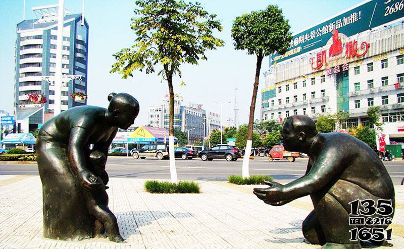 兒童雕塑-公園景觀小孩學走路銅雕兒童雕塑 兒童雕塑-公園景觀小孩學走路銅雕兒童雕塑