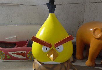 憤怒的小鳥樹脂，卡通，適用于公園的草坪，惱怒的小鳥樹脂