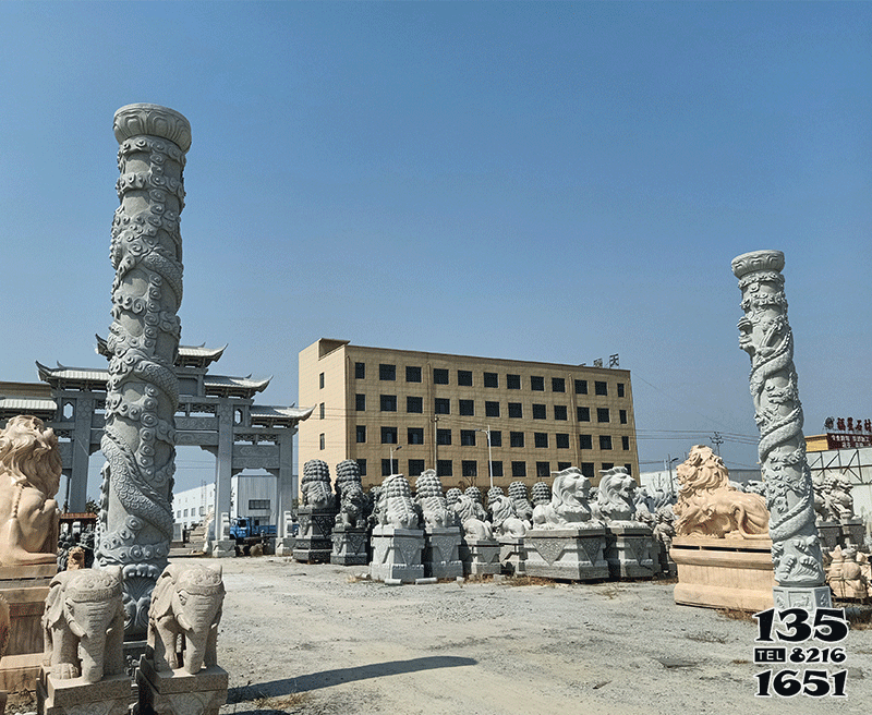 龍柱雕塑-青石噴泉盤龍柱園林藝術(shù)雕塑 龍柱雕塑-青石噴泉盤龍柱園林藝術(shù)雕塑