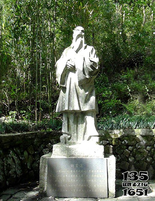 謝靈運雕塑-城市花園擺放古代著名山水詩人謝靈運石雕塑像 謝靈運雕塑-城市花園擺放古代著名山水詩人謝靈運石雕塑像