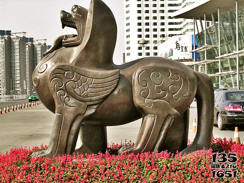 貔貅雕塑-城市廣場(chǎng)大型戶外景觀不銹鋼抽象貔貅雕塑 貔貅雕塑-城市廣場(chǎng)大型戶外景觀不銹鋼抽象貔貅雕塑