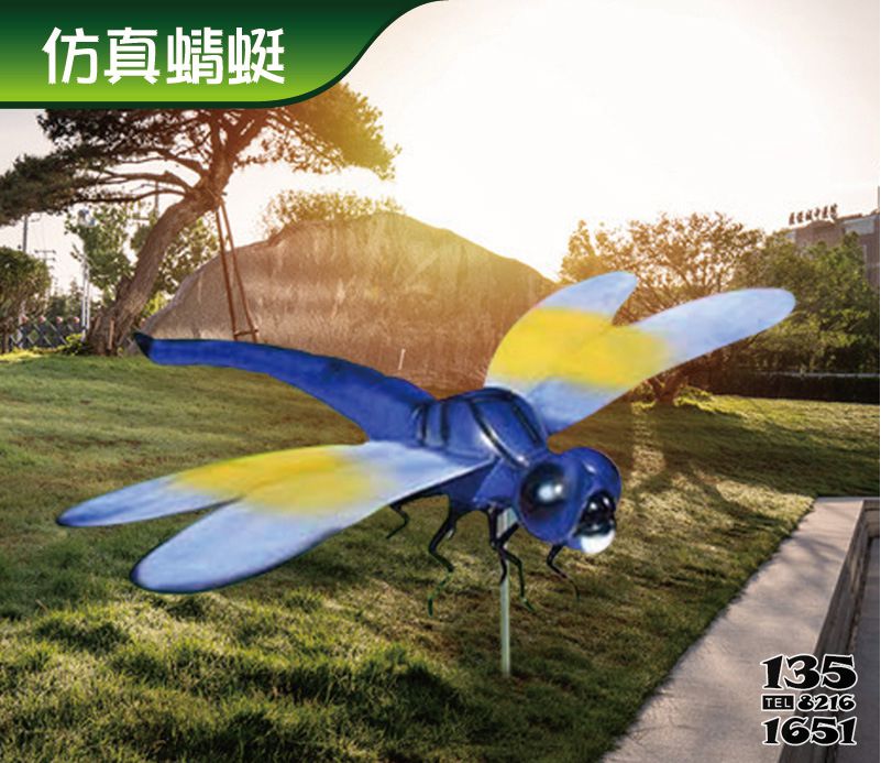 蜻蜓雕塑-兒童小學(xué)藍(lán)色仿真玻璃鋼蜻蜓雕塑 蜻蜓雕塑-兒童小學(xué)藍(lán)色仿真玻璃鋼蜻蜓雕塑高清圖片