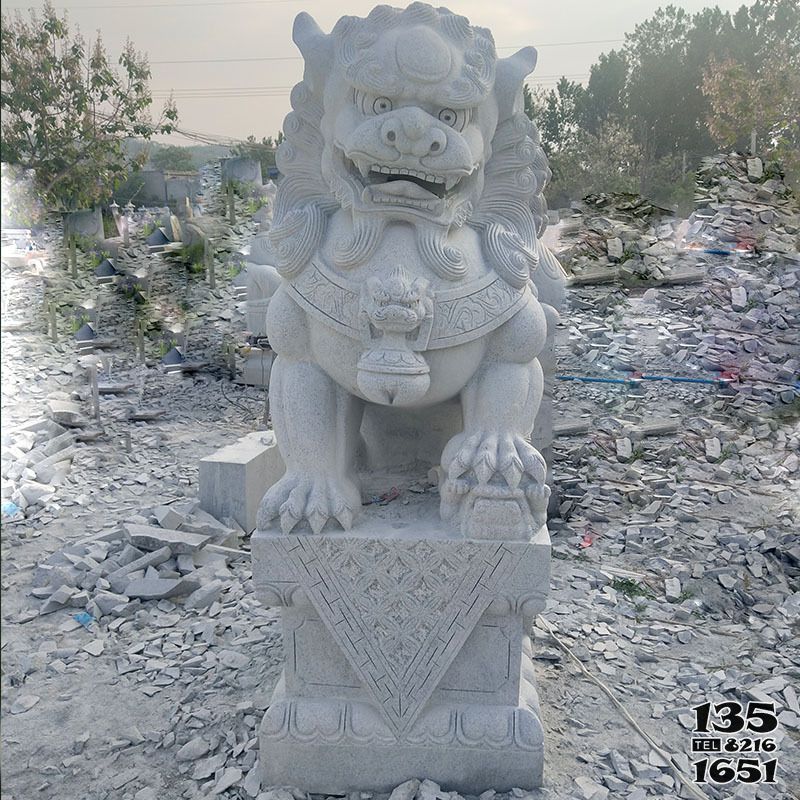 獅子雕塑-公園大型仿真動物青石石雕獅子雕塑 獅子雕塑-公園大型仿真動物青石石雕獅子雕塑高清圖片