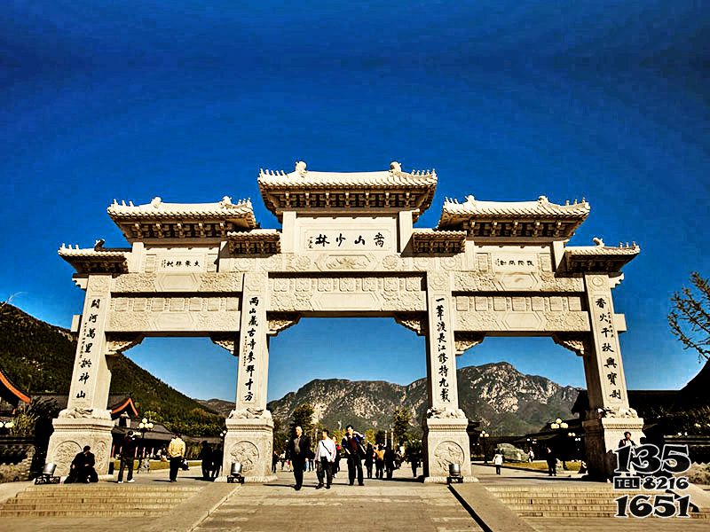 牌坊雕塑-嵩山少林寺景區三門花崗巖石雕牌坊 牌坊雕塑-嵩山少林寺景區三門花崗巖石雕牌坊