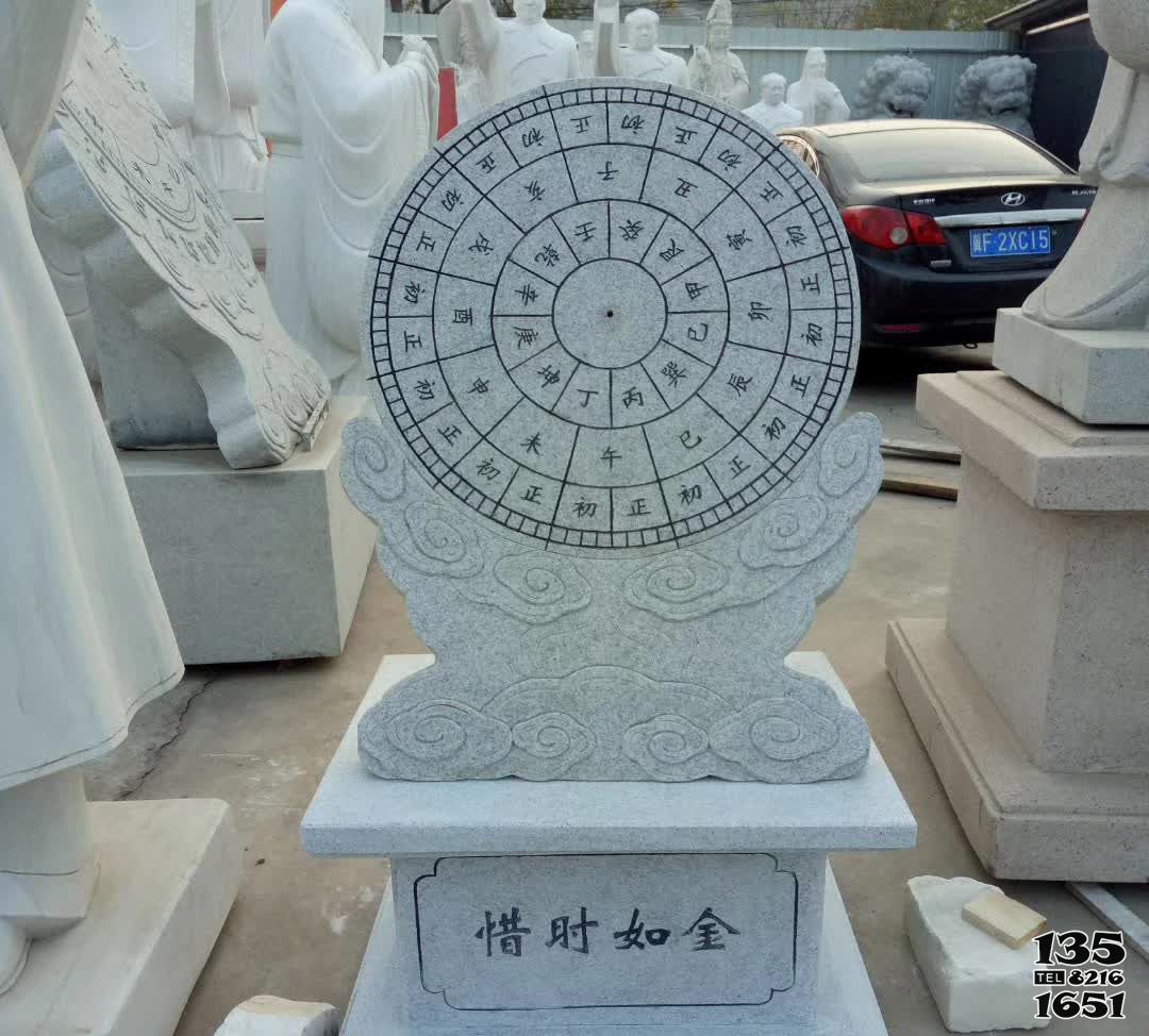 日晷雕塑-砂石石雕惜時(shí)如金日晷雕塑 日晷雕塑-砂石石雕惜時(shí)如金日晷雕塑高清圖片