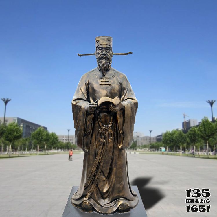 沈括雕塑-大學公園歷史名人北宋科學家沈括玻璃鋼仿銅雕像 沈括雕塑-大學公園歷史名人北宋科學家沈括玻璃鋼仿銅雕像高清圖片