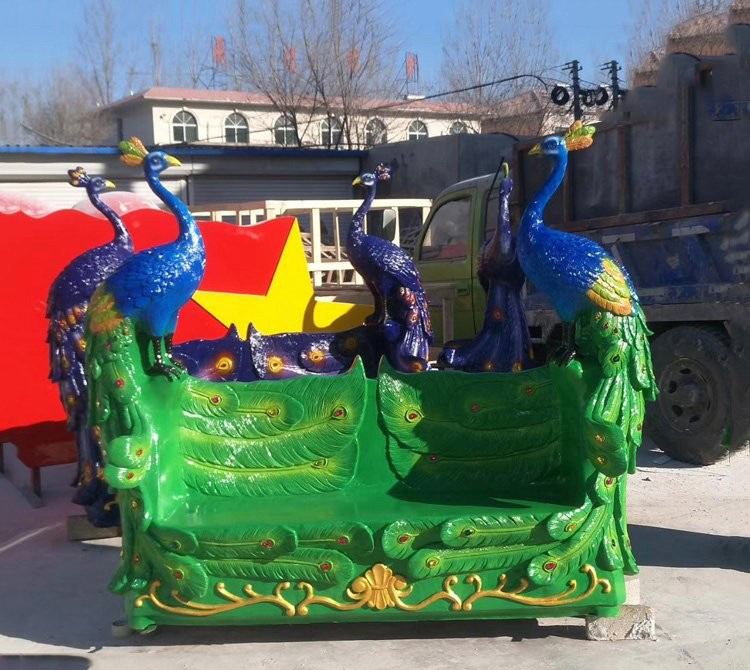 玻璃鋼仿真孔雀座椅-玻璃鋼仿真孔雀座椅 公園長椅雕塑 玻璃鋼仿真孔雀座椅-玻璃鋼仿真孔雀座椅 公園長椅雕塑