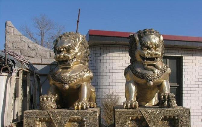 中國傳統獅子銅雕-銅獅子故宮獅 中國傳統獅子銅雕-銅獅子故宮獅