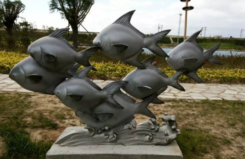 公園不銹鋼魚群-公園不銹鋼動物魚群雕塑 公園不銹鋼魚群-公園不銹鋼動物魚群雕塑