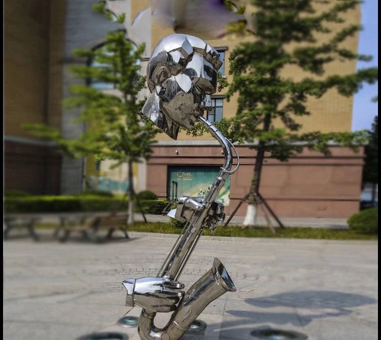 抽象不銹鋼抽象吹薩克斯人物-不銹鋼抽象吹薩克斯人物 抽象不銹鋼抽象吹薩克斯人物-不銹鋼抽象吹薩克斯人物