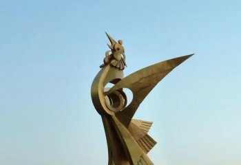 鳳凰展翅——大型不銹鋼抽象城市創(chuàng)意裝飾品