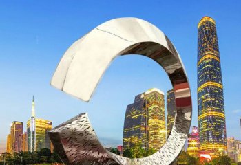 城市不銹鋼抽象圓環雕塑-城市不銹鋼圓環雕塑 不銹鋼抽象圓環雕塑