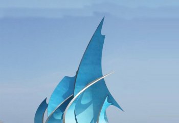 不銹鋼船帆雕塑——乘風破浪的夢想與希望